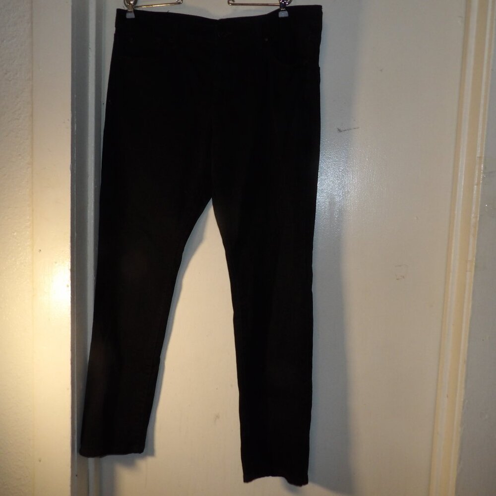 G Fried-Denim Black Slim Straight Jeans Sz 36 X 32